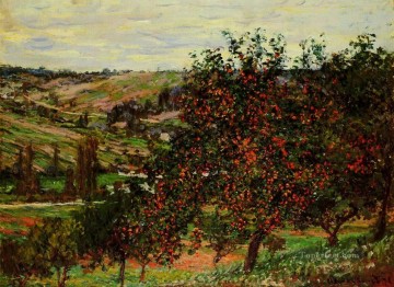  tree Oil Painting - Apple Trees near Vetheuil Claude Monet